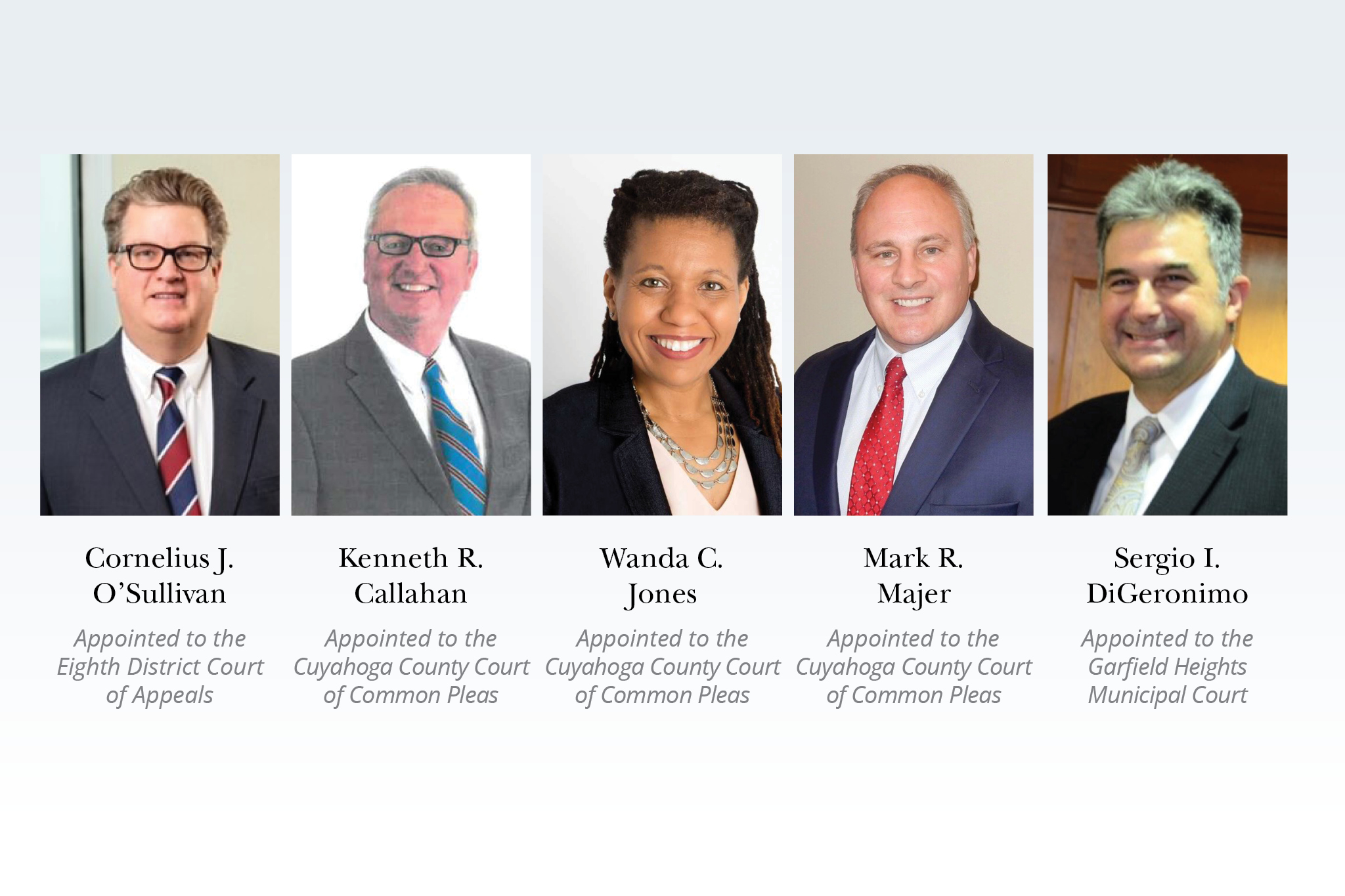 Five Appointed To Fill Cuyahoga County Judicial Vacancies