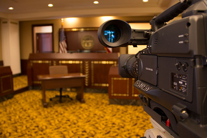 Federal courts continue experimentation with cameras as pilot project passes one-year mark.