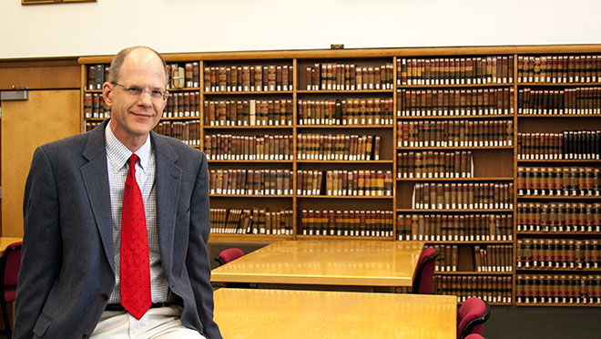 Ohio State University professor Edward B. "Ned" Foley, recipient of the Chief Justice Thomas J. Moyer Professorship for the Administration of Justice and Rule of Law.