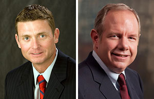 Attorneys Curt Sybert (left) and John Chester, Jr. will lead the Board on the Unauthorized Practice of Law of the Supreme Court of Ohio this year as chair and vice chair respectively.