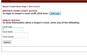 Updated Portal Unveiled for Mayor s Court Statistical Reporting