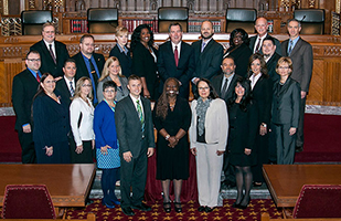 Image of the graduating class of the 2014 Court Management Program