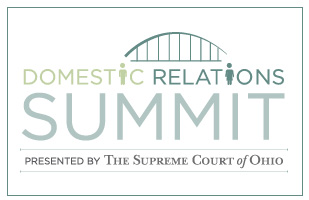 Image of a bridge over the words 'Domestic Relations Summit'