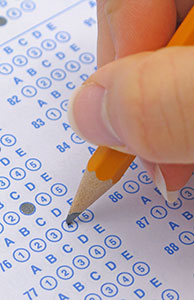 Image of a standardized test