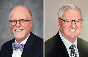 Image of side-by-side headshots of two men in suits