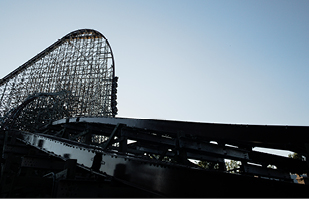 Image of a roller coaster at an amusement park