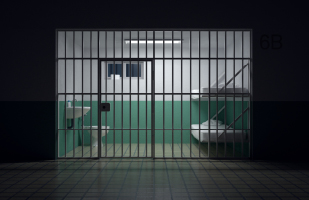 Image of an empty prison cell