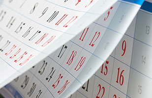 Image showing pages on a calendar.