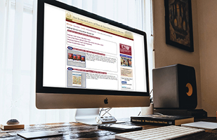 Image of a computer monitor showing the Ohio Supreme Court website