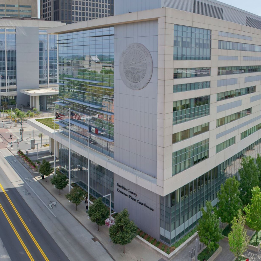 The exterior of Franklin County Common Pleas Courthouse