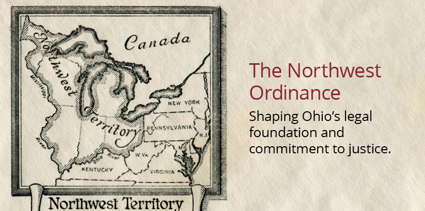 An antique-looking map of the Northwest Territory.