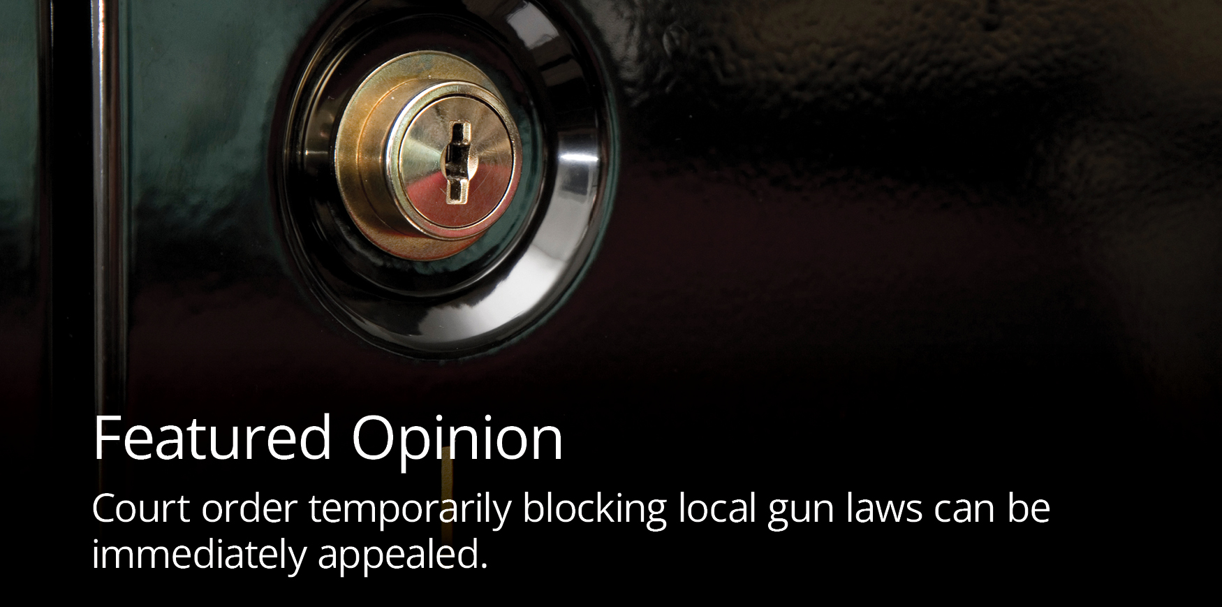 A close-up view of a lock on a gun safe